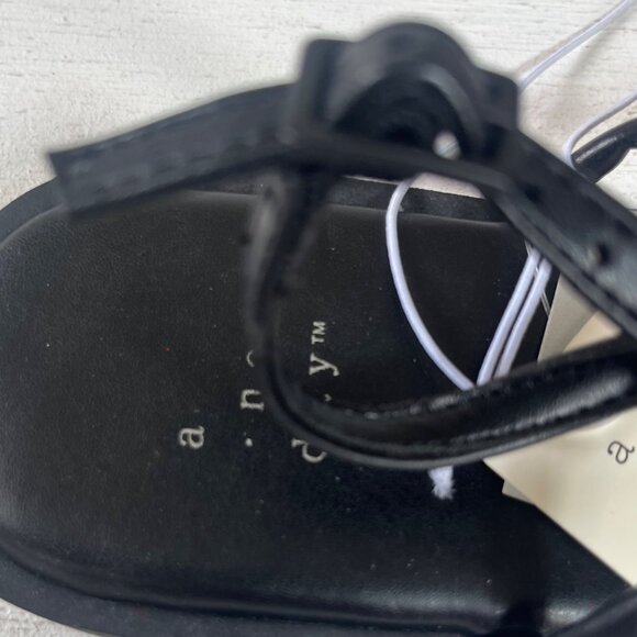 A New Day Tiffany Sandals Womens Size 6.5 Black New Memory Foam - Picture 4 of 9